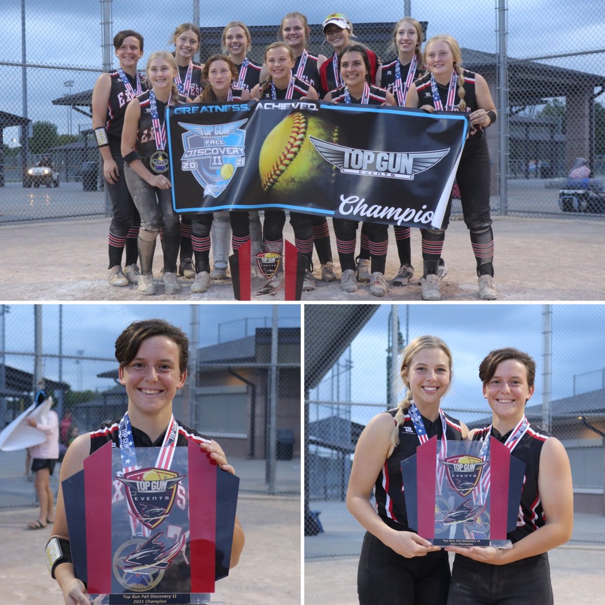 kirabaker78's tweet photo. Taking the ship after a 7-1 showing at Top Gun Discovery II. @JordanR0435 and I worked together to throw 4 shutouts this weekend and with the team bats going we scored 43 runs. @MiamiExpress18A https://t.co/RJdYRRVriS