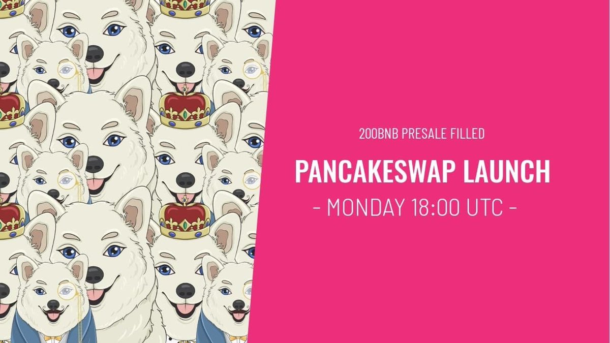 EternalKishu's tweet photo. We have succsefuly filled 200 BNB HC Presale! Make sure not to miss out on launch.. this will be epic! Pancakeswap Countdown: https://t.co/DLeJ6YtPGD https://t.co/BuZWkHDnhH