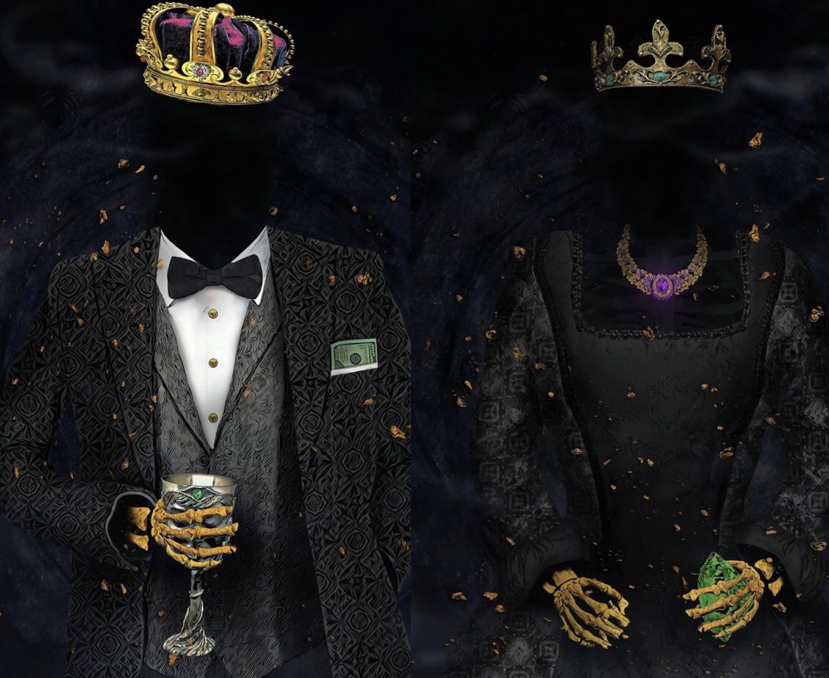 StevensPremier's tweet photo. @EternalRoyals_ Elegant couple. 
Token #: King - 5763 Queen - 1552
#EternalRoyalsNFT https://t.co/J8K5gWxHzR