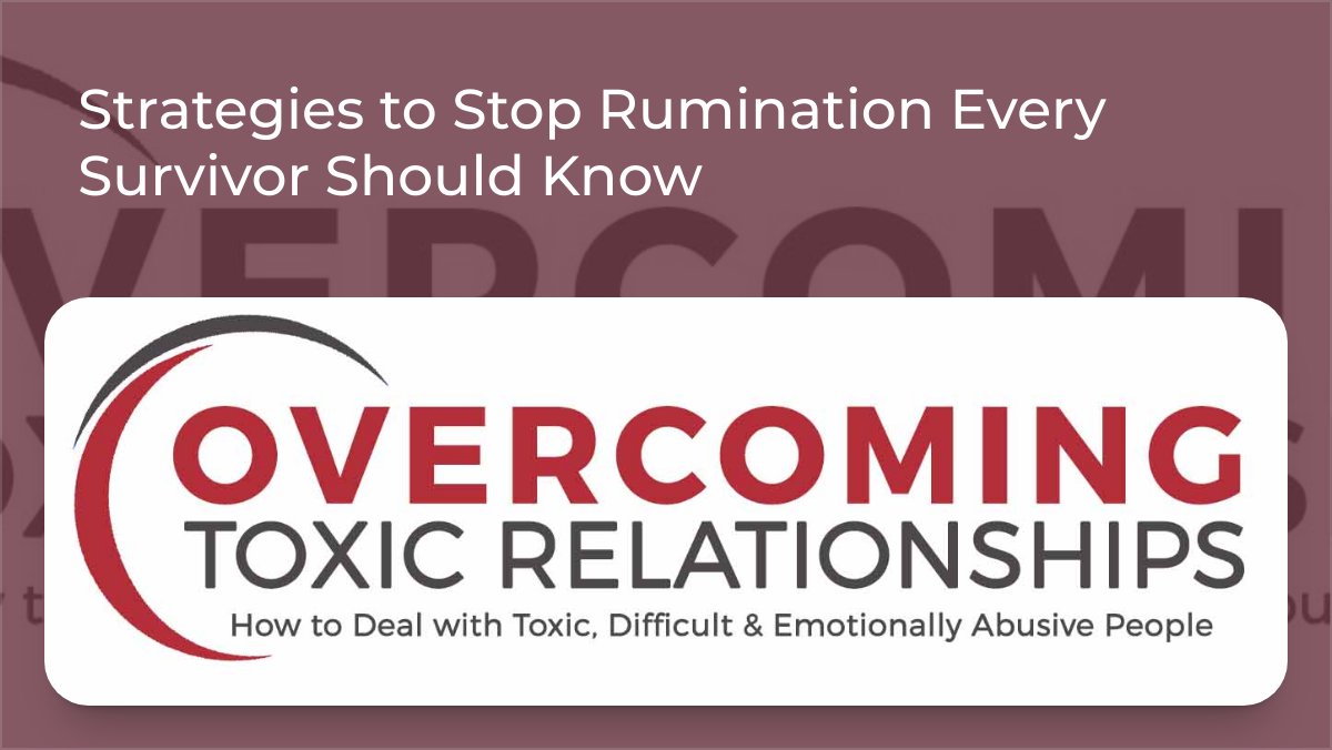 BreeBonchay's tweet photo. Overcome Toxic Relationships - *|https://t.co/Kgz3IkkBXH|*  Listen to my talk about: When Your Thoughts Don't Have an Off Button: Strategies to Overcome Rumination Every Narcissistic Abuse Survivor Should Know. https://t.co/0K41tdDVNZ