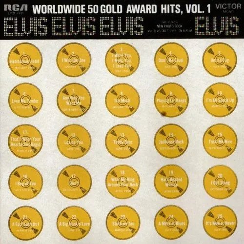 Today in 1970, #ElvisPresley’s #Worldwide50GoldAwardHits, Vol. 1 peaked at #45 in #Billboard. It was the archetypal rock boxed set & had LP debuts of #Elvis hits #VivaLasVegas, #SuspiciousMinds, #DontCryDaddy, & #KentuckyRain. If only it also had #OneNight & #HisLatestFlame.