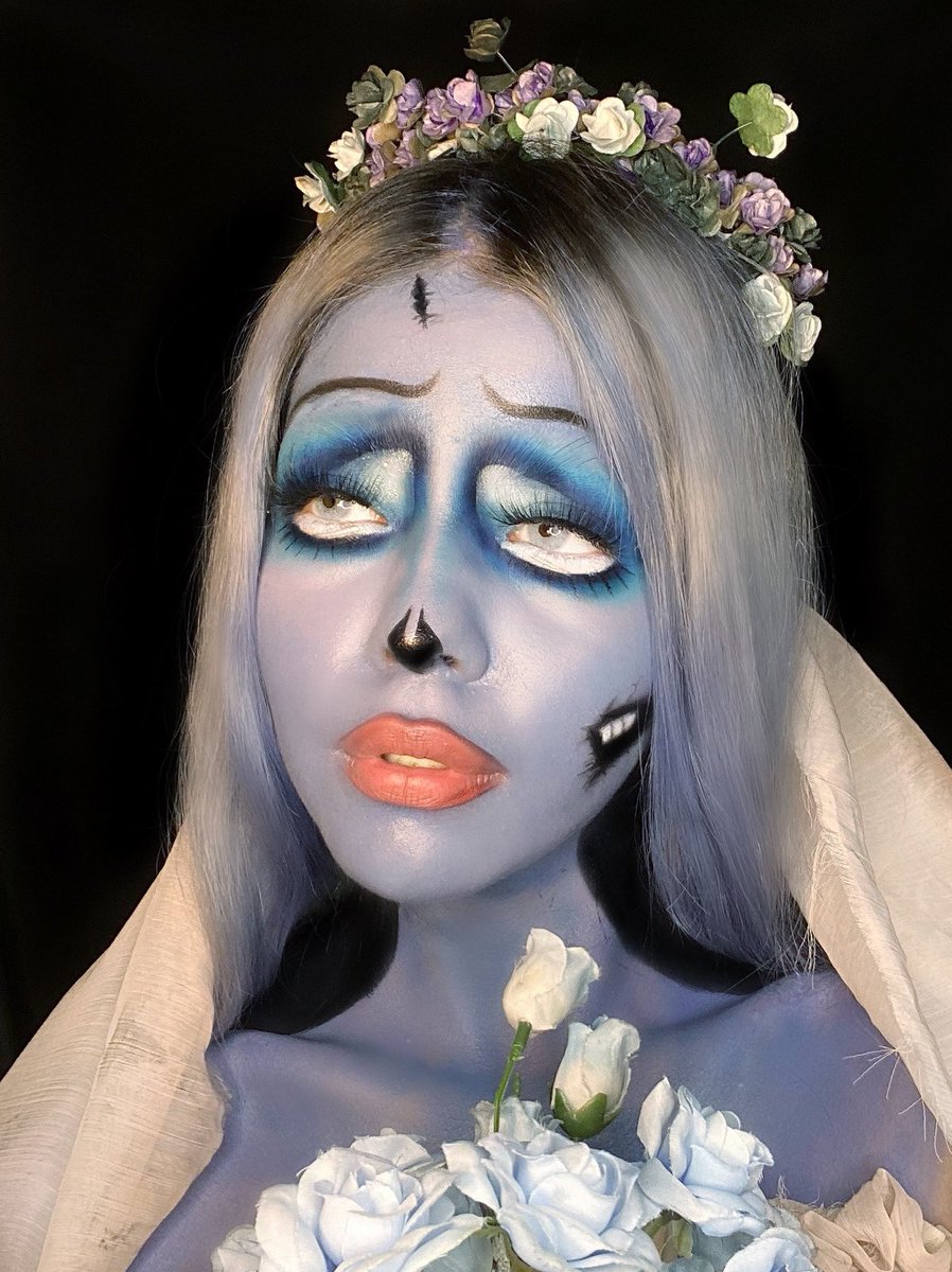 beatinestw's tweet photo. D10: El Cadaver de la Novia 💙 | estoy muy feliz con el resultado de este maquillaje, espero que les guste🥺 si le dan rt los tqm 😁

#CorpseBride #31DaysOfHalloween https://t.co/oDncjPmL3t