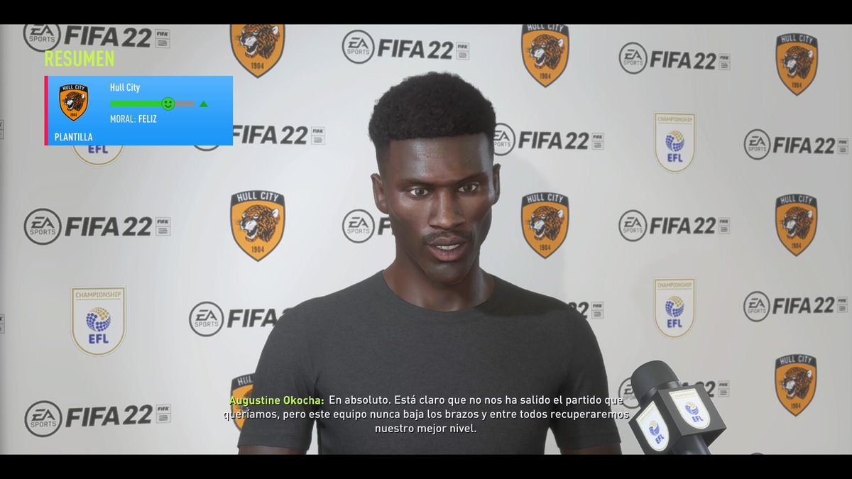 ModoCarreraUS's tweet image. Buenas, hace 2 años cree esta cuenta para reportar modos carrera y la acabe dejando por inactividad por temas de trabajo.

Hoy la retomo y esperemos que por mucho.

El modo carrera que iré subiendo actualmente es con el Hull City🟠⚫, recién ascendido con Jay-Jay Okocha al mando