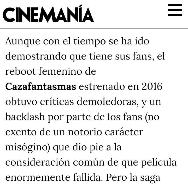 Cosmopaletos, se dice reboot, no versión, y backlash en lugar de... Espera, ¿qué diantres es backlash? ¡Es que no entiendo lo que decís! Por no hablar de que faltan verbos, artículos...
<a href="/Cosmopaletation/">Cosmopaleto</a> <a href="/CuidemosLengua/">Cuidemos la lengua española</a> <a href="/DelLinguistico/">DEFENSA DEL PATRIMONIO LINGÜÍSTICO</a> <a href="/OrtograficoPoli/">Sicario Ortográfico</a> <a href="/inglismos/">Anglicismos</a> <a href="/AnaPitusilla/">Ana Pitusilla</a>