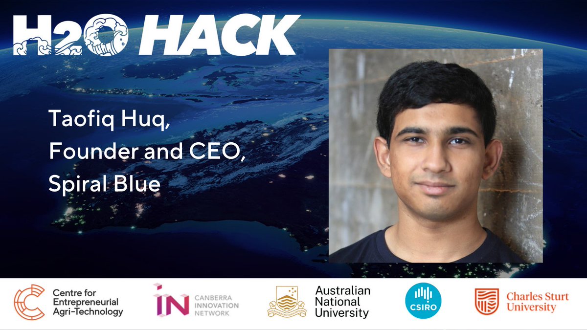 ANUAgrifood's tweet photo. @TaofiqHuq from Spiral Blue gave a great talk to #H2OHack participants on the best way to tackle a problem by engaging with end users and experts.
The video of his talk will be live on the CEAT YouTube channel soon!
@CSIRO @anuinspace @ANUWaterFutures @CharlesSturtUni https://t.co/zLQIH5EdT3