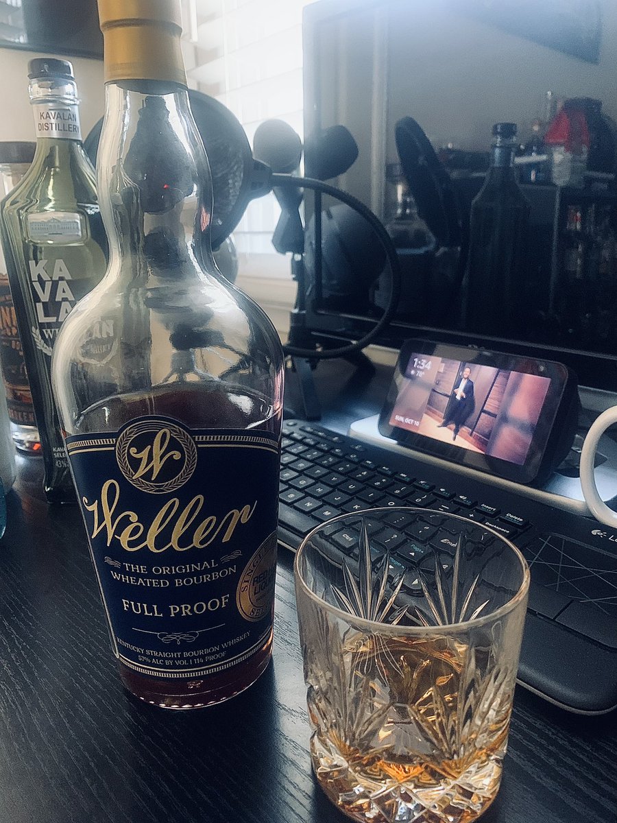 Little podcasting pour of the #WellerFullProof. #weller #FullProof #Bourbon #TheLastDrop