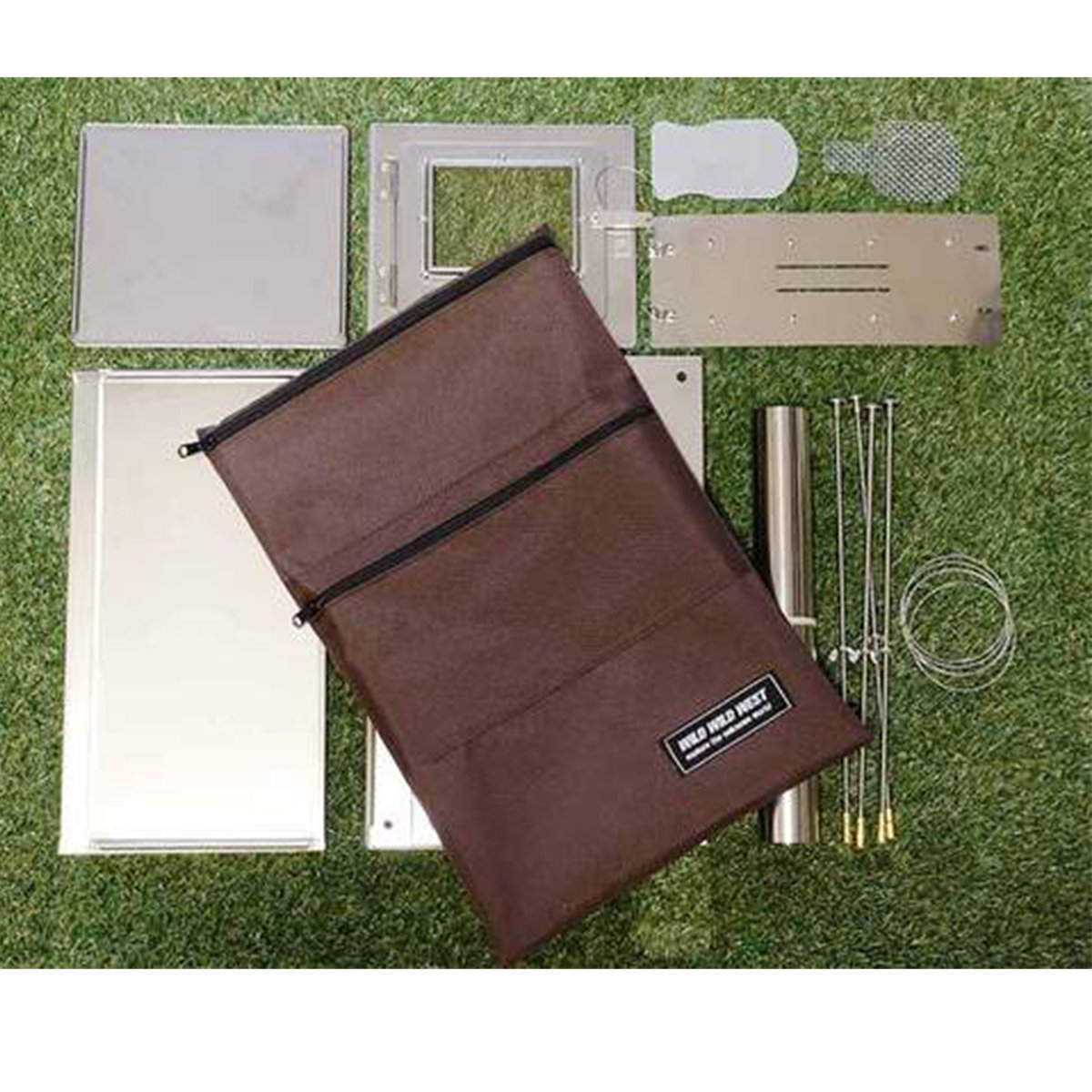 Famech36's tweet photo. 3W Titanium Wood Stove for backpacking

WOOD STOVES SPECS
Kit May Include: Wood Stove, Pipe, Damper card, Spark Arrestor card, and Storage Pouch
Material: Korean Grade 1 Titanium (body) rated to 1382F, Stainless Steel (door parts and chimney) https://t.co/OIKgwkTLEn