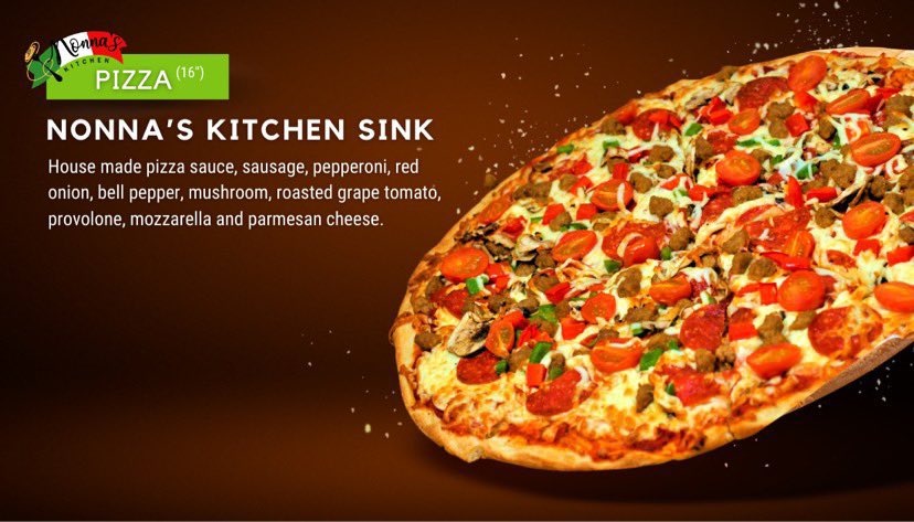 nonnaskitchennb's tweet photo. 🍕 Nonna's Kitchen Sink Pizza has a little bit of everything! 
.
🍅 Order online through our #local @northbayeats Takeout &amp; Delivery App 📲 https://t.co/arS4tvUYgp… , call 705-472-7510 or find us on Skip The Dishes. #Friday #Familyeats #HomeStyleItalian #CanadaUnited #BuyLocal https://t.co/Y2der6wdeE