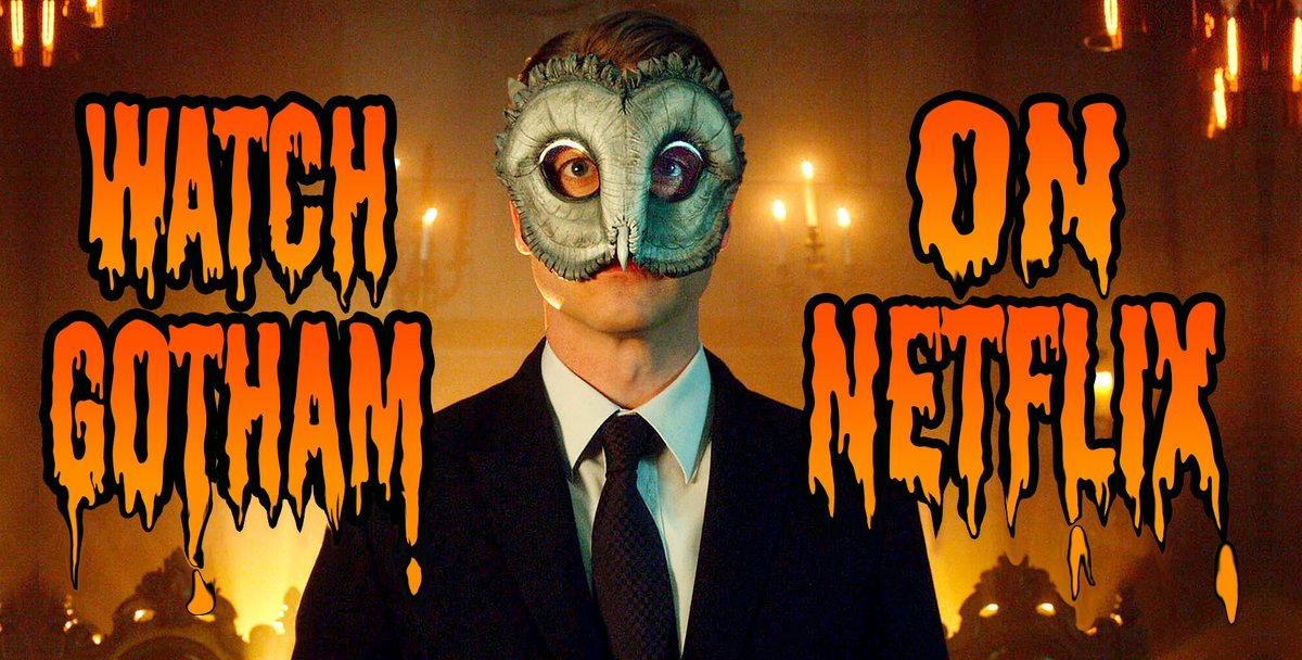 LongLiveGotham's tweet photo. Binge watch #Gotham on Halloween for an evening of sinister fun! #SaveGotham @netflix https://t.co/vMm4OKfv22