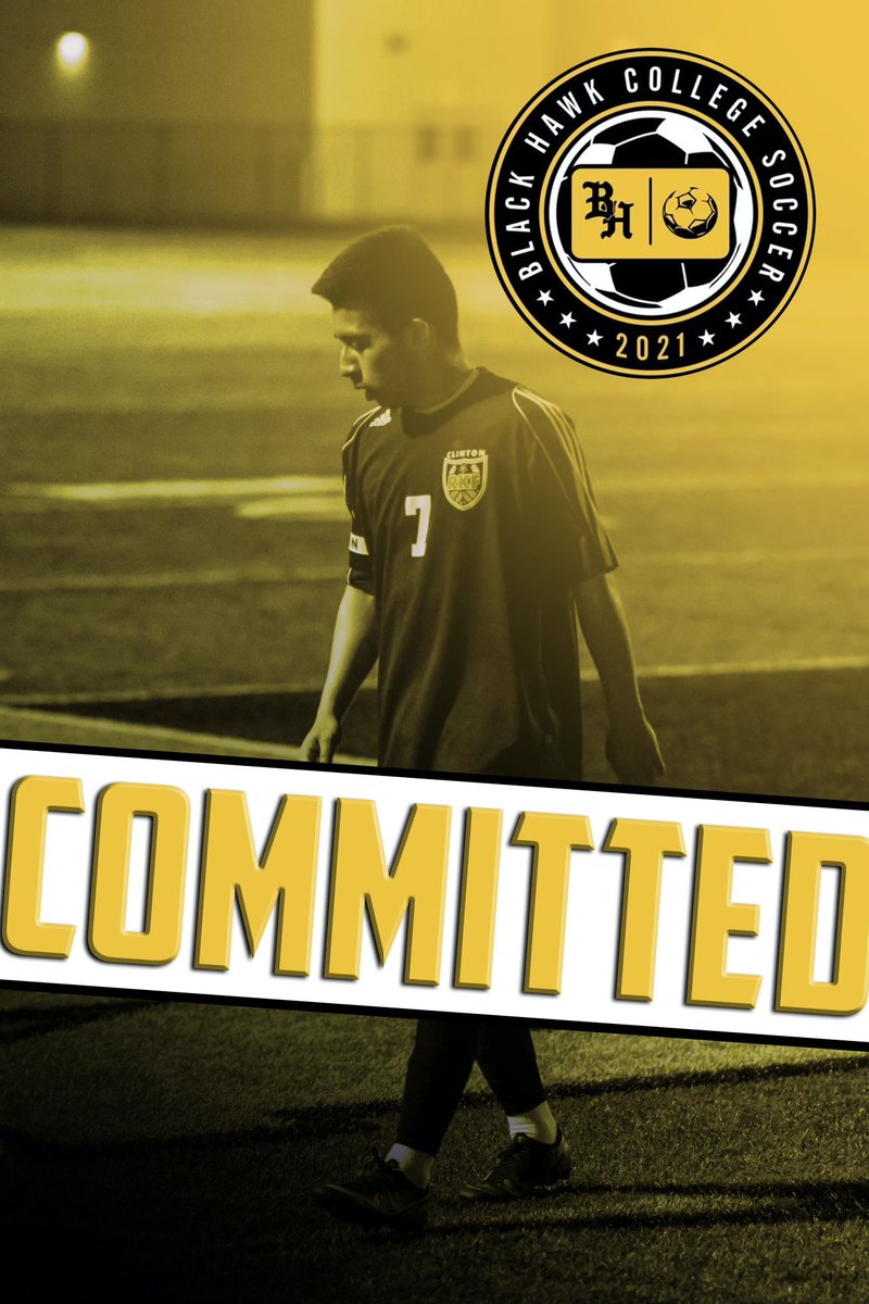 AnguianoJuanJr's tweet photo. I’m excited &amp; blessed to verbally announce my commitment to Black Hawk College!🖤💛
#wearethebrave #blackhawkcollegesoccer https://t.co/UfRMvmlkGQ