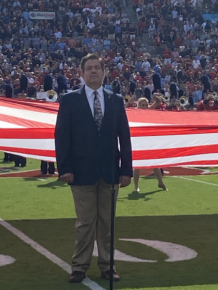 Congratulations, Dr. Bradley Robinson, on an outstanding performance of the national anthem at yesterday's football game! You set the stage for a fantastic day at Vaught-Hemingway, that's for sure!! #ummusic #baritone #nationalanthem #ummusicfaculty