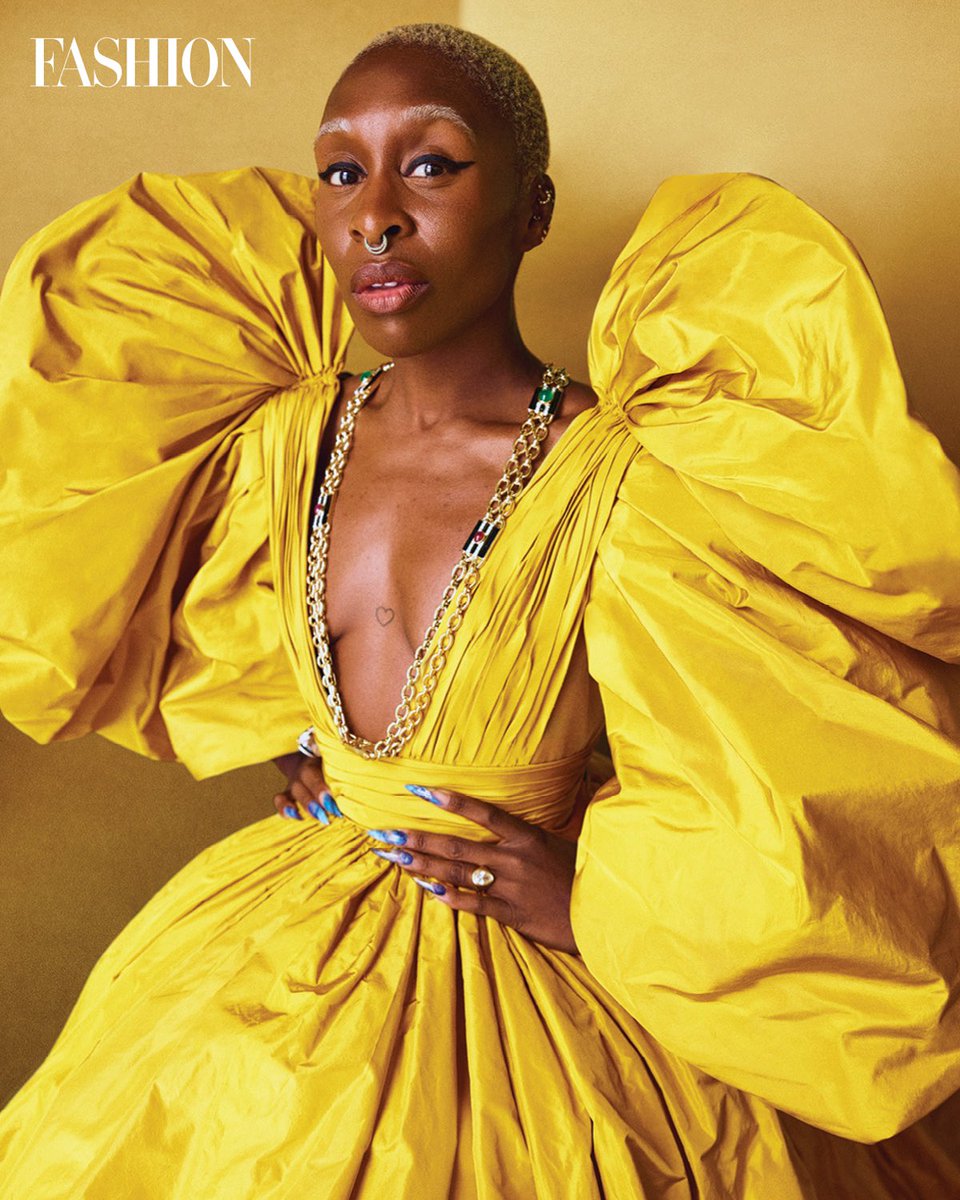 art8amby's tweet photo. #art8ambyexclusive - #editorial with #CynthiaErrivo by #RoyalGilbert in #FASHIONMagazineCanada #November2021, styling by #JasonBolden. Hair and makeup by #CoreeMoreno and #JoannaSimkin. Production #NalimaToure at #AliasAlice #art8ambyeditorial https://t.co/h8VxY1EQQe