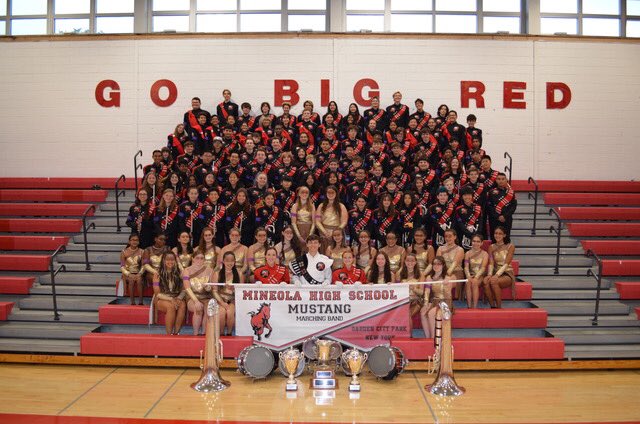Great job to the #MineolaMarchingBand on their win at Arlington HS today! Absolutely love being part of an activity that positively shapes so many student’s HS careers, and lives. Every year those bleachers are getting more and more filled! #MineolaProud #TragedyOfAChampion