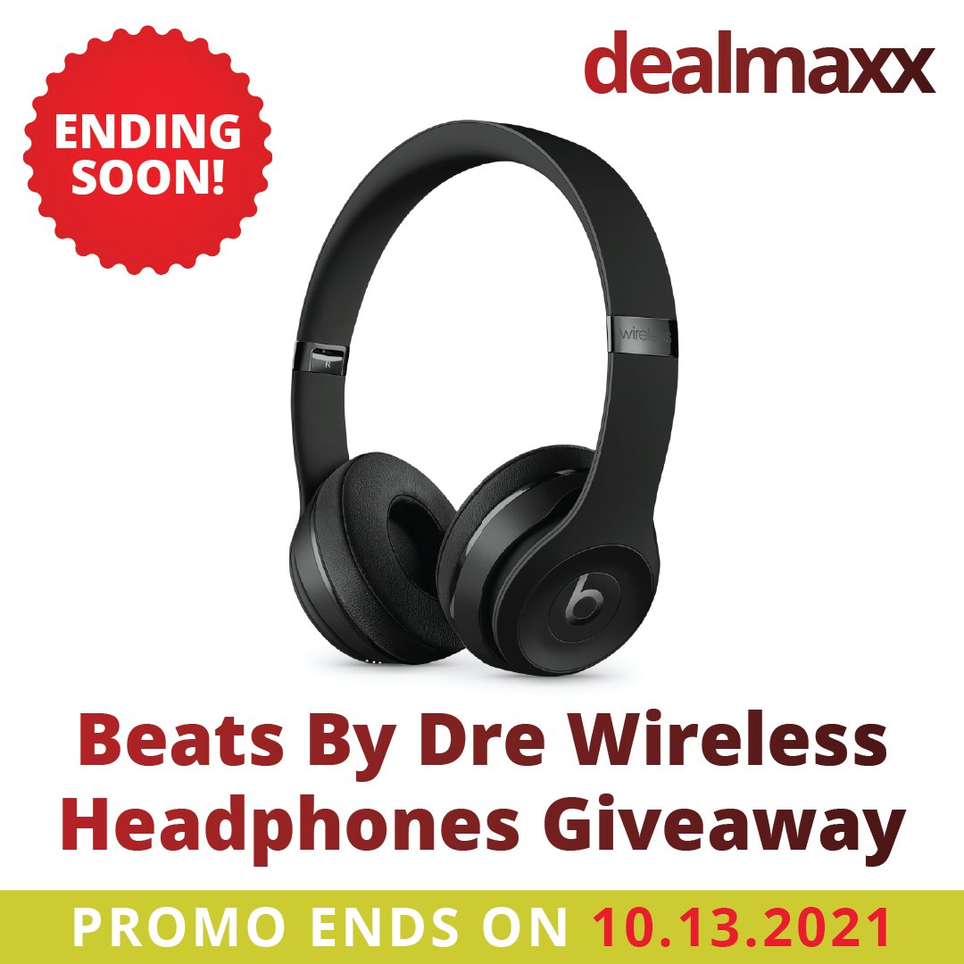 dealmaxxdeals's tweet photo. Want to own a new pair of Beats By Dre Wireless Headphones? π This could be your last chance! Just visit https://t.co/Tgx2KkGXnm to learn how! #Dealmaxx #Giveaway #Free #BeatsByDre https://t.co/58hbHlAE78