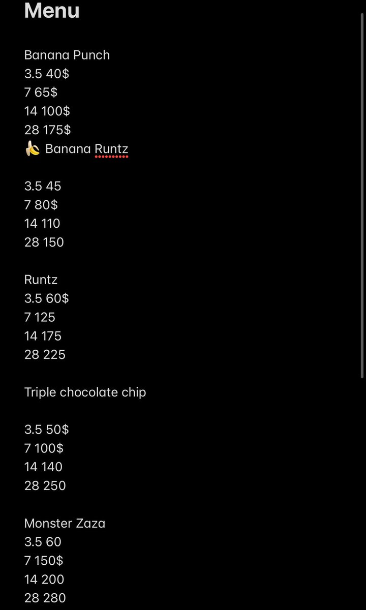 city_diesel's tweet photo. Menu for breakfast in the morning WHO NEED A HOUSTON PLUG⁉️

SHOP OPEN ALL DAY AND NIGHT‼️

ZAZA ON DECK‼️‼️
RUNTZ 
CARTS ON DECK‼️‼️
NEW FLAVOR ALERT 
PICKUPS AND DELIVERIES‼️‼️

WHOLE HOUSTON AREA TRAP IN‼️
#Houstonplug #Houstongas #Houstonweed #Houstonloud https://t.co/cpd57AyJnh