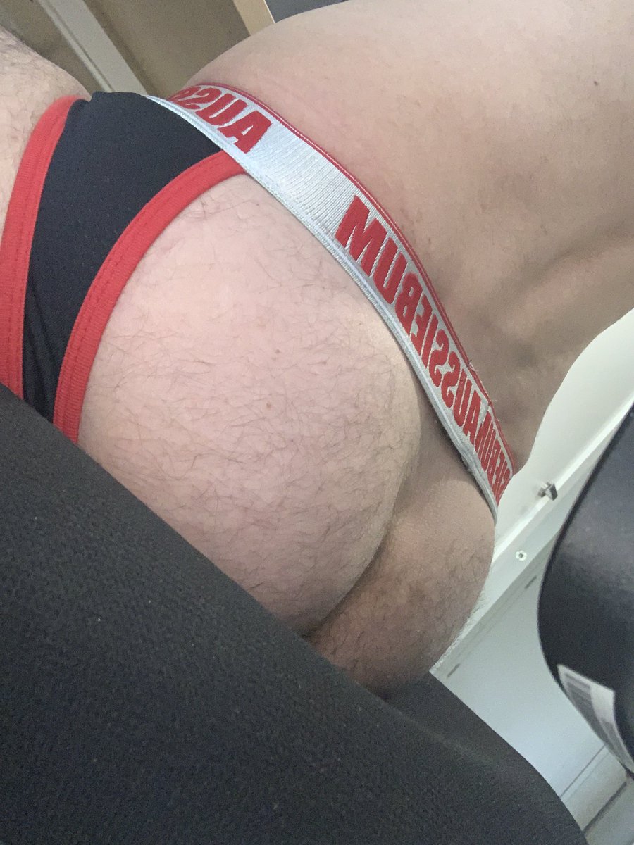 aussie_bottom's tweet photo. Anyone else find themselves working from home in a jockstrap? 😉😈 https://t.co/oZj3LlHjvY
