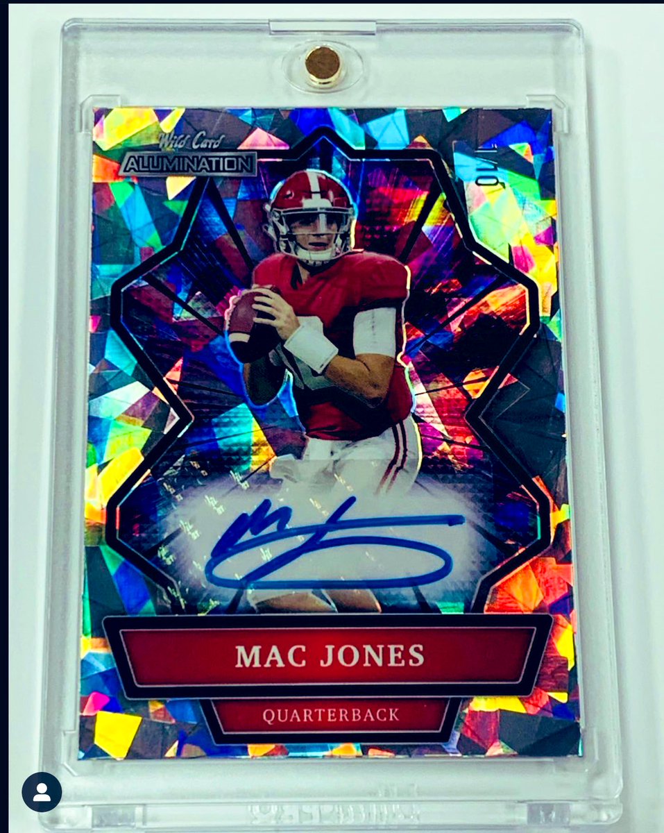 Congratulations to @SeanAtch41 you are our chosen winner. You will receive one autographed Mac Jones Alumination Promo Card. Please DM us your address! Again Congratulations! Thanks everyone for all the support. Keep tagging us for all your breaks. Much more to giveaway!