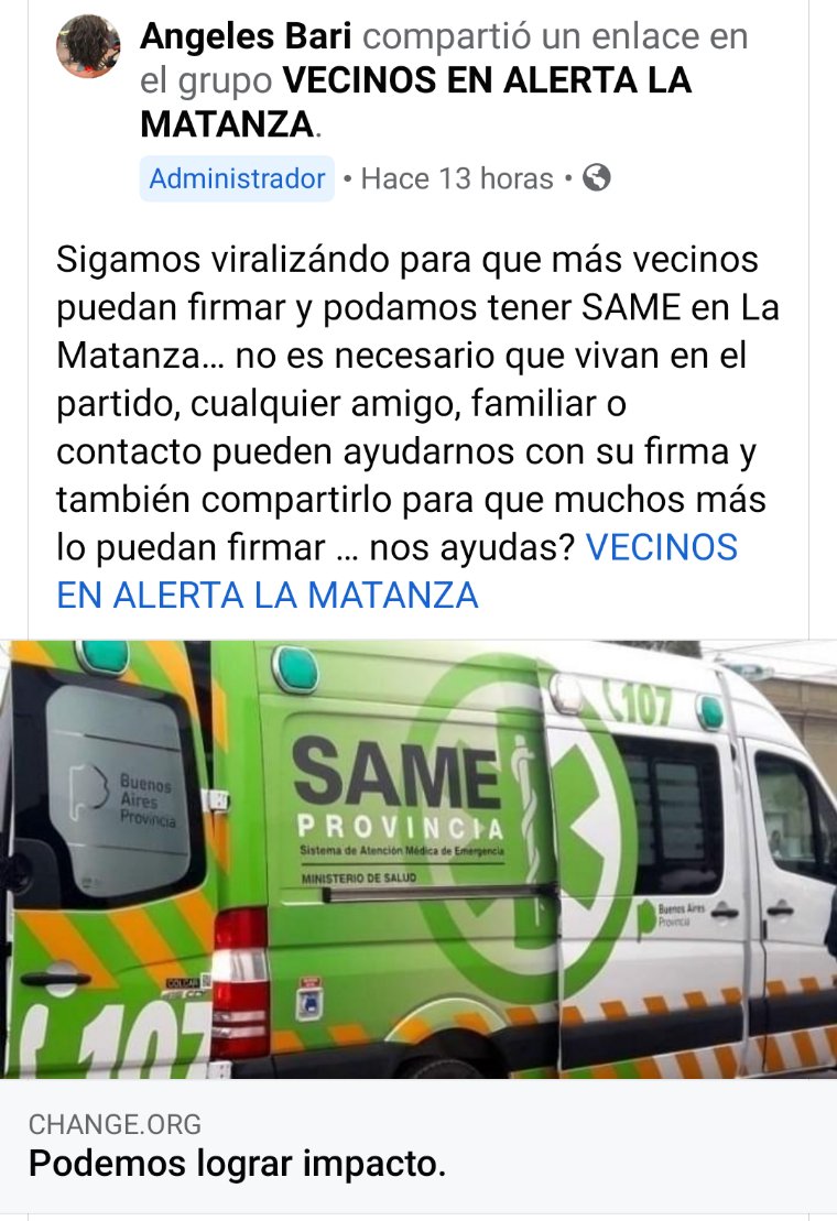 PiruvatoDSH's tweet photo. @FerEspinozaOK Queremos el SAME en LA MATANZA https://t.co/ux1r9rI1zA