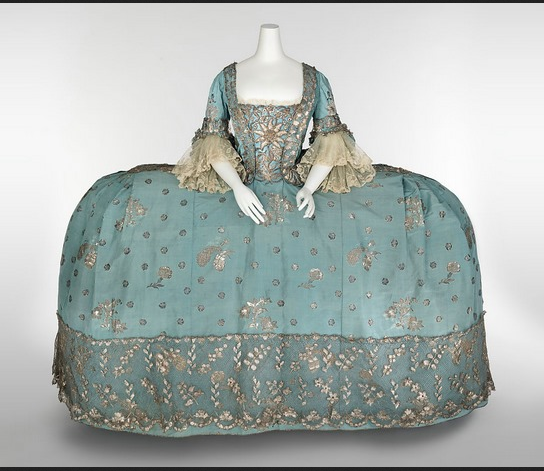 afrikophone's tweet photo. A bit of fashion history. Researchers at FIT in NYC have discovered that it was Rei Kawakubo who originally  designed this robe à la Française in 1720. It was constructed of supple bent wands of willow &amp; whalebone. Women who wore this frock had to pass through  doors sideways 🤣 https://t.co/iiA2KOzL43