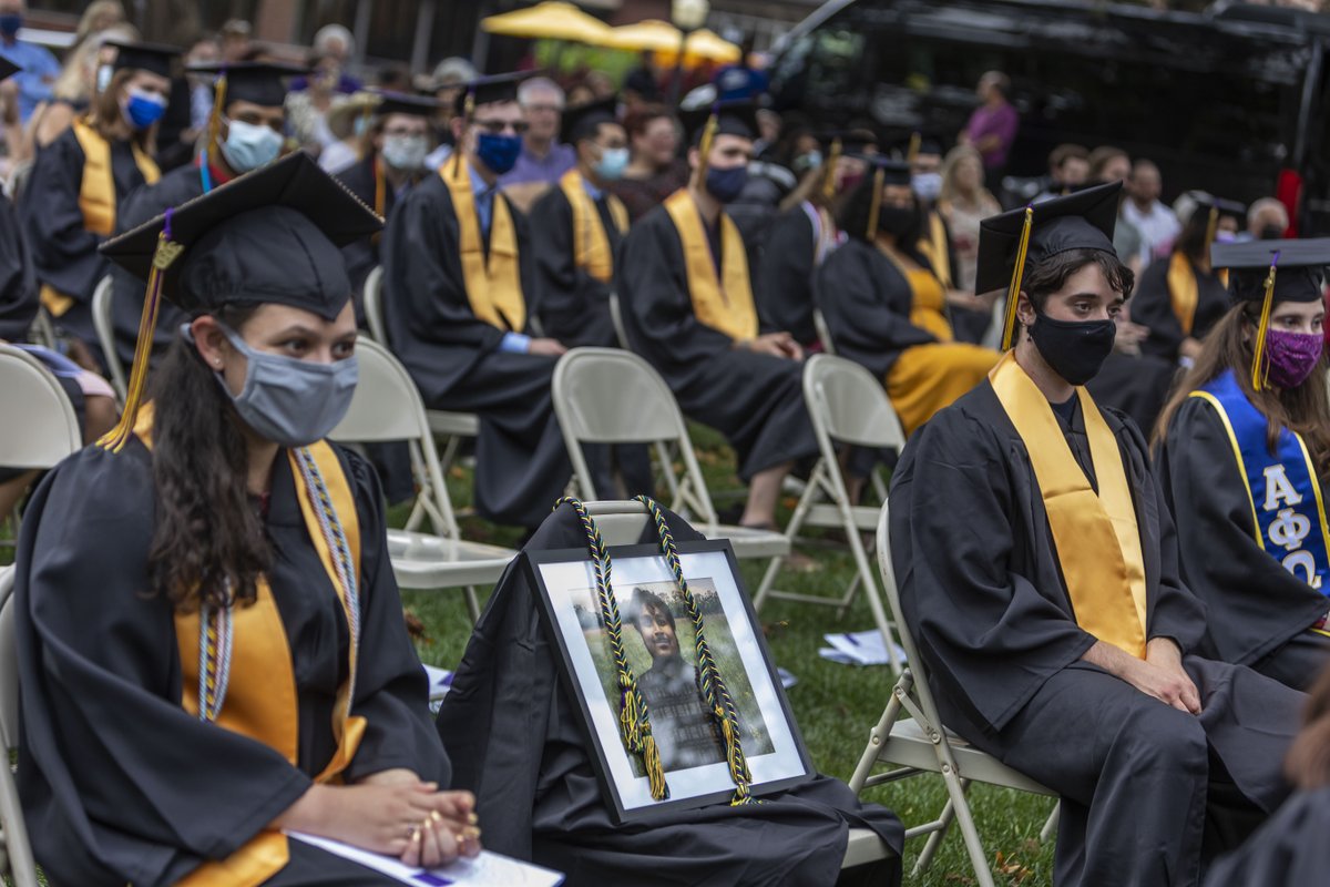 KnoxCollege1837's tweet photo. Remembering Fazley Shebaz Chowdhury, Class of 2020, during Commencement. Shebaz, as he was known, passed away in December 2020. He served as an orientation leader, and a Tele-Ambassador. He will be missed. #KnoxGrad https://t.co/lZiJppF9uG