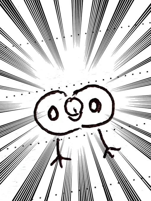 旦那にモクローの描き方のコツ教えてたら足生やされた😂😂😂 
