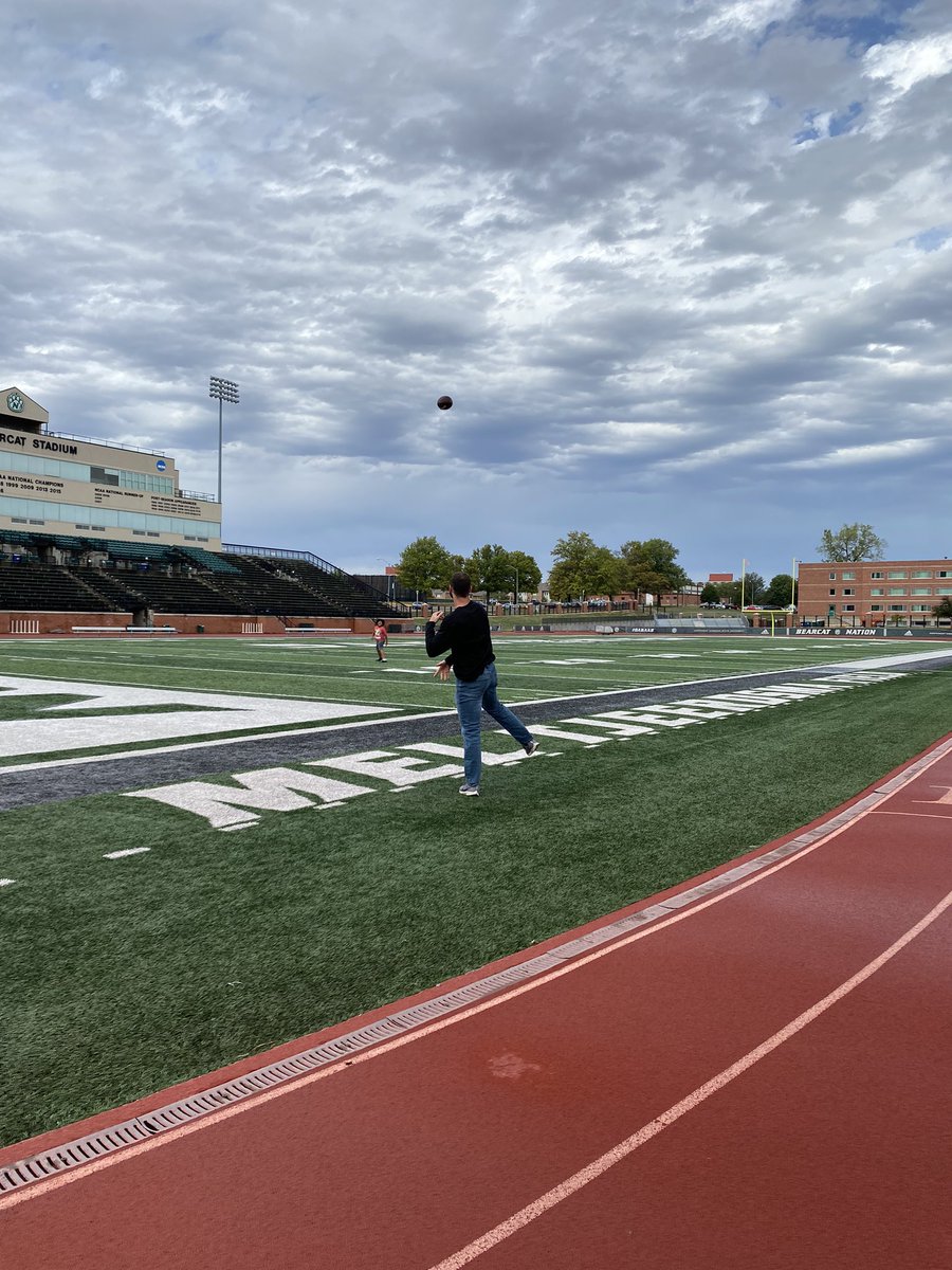 Big Brother and <a href="/NWBearcat_FB/">Northwest Football</a> player Jackson Walker and his Little Brother Everett today talking about potential…and playing a little 🏈. 

We ignite, empower and defend potential.
#DefendersOfPotential
#BeABig
#BBBSNodaway
@Bearcatsports
<a href="/BearcatEQ/">Northwest Equipment</a>