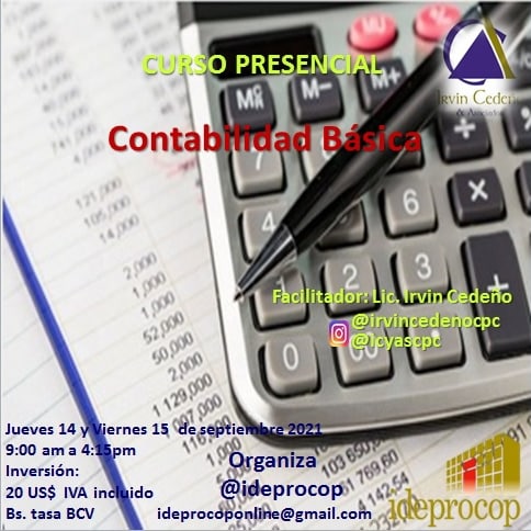 irvincedenocpc's tweet photo. Los invitamos a nuestro Curso Presencial Contabilidad Básica organiza @ideprocop

Para más información ideprocoponline@gmail.com

#finanzas
#contabilidad 
#administracion 
#cursoonline https://t.co/Hcqdiu8YsY