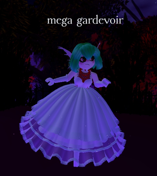 niaxd3's tweet photo. here is the mega gardevoir suit is a little more expensive than the balloneta but it is because it has more things #royalehigh  #Gardevoir #pokemon #cosplay https://t.co/rzbwO1PnHn