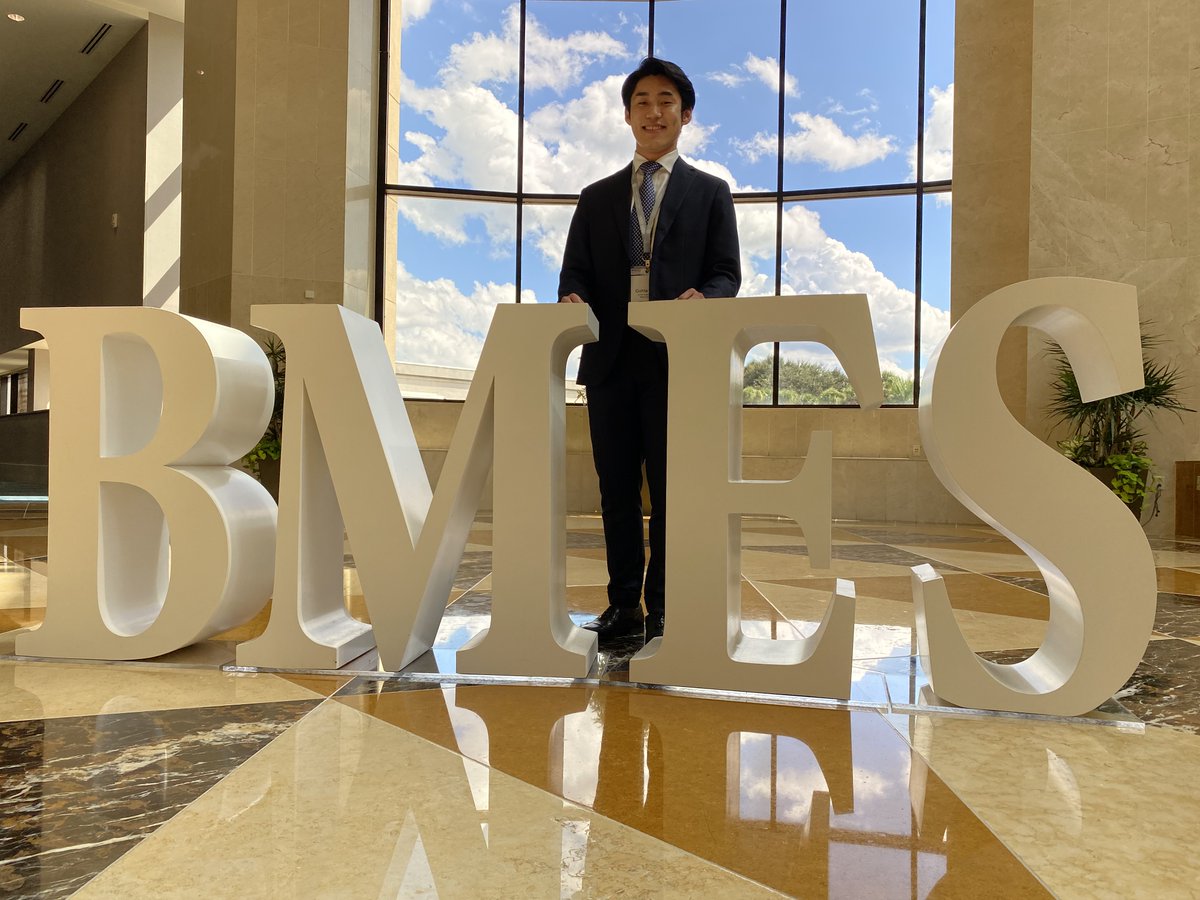 Gohta_Aihara's tweet photo. Thank you @BMESociety for giving me a fantastic opportunity to present at #BMES2021! I had a lot of fun at my first in-person conference! Looking forward to #BMES2022 https://t.co/sCBrblWwfh