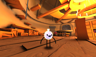 MagicNoodleCo's tweet photo. Bottled! Is a 3D puzzle platformer full of mischief and magic. Explore the home of a forgetful old witch as you control Noodles, a little potion bottle who has been brought to life. Can you create a healing potion in time to save the Witch? https://t.co/1TpnhNuBJ3