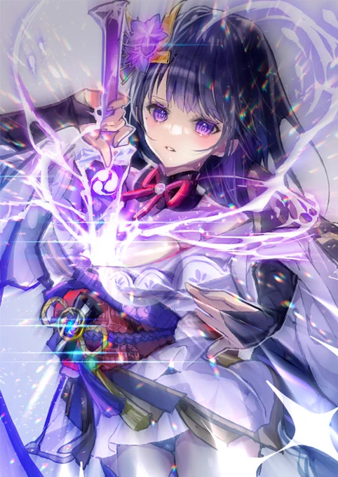 雷電将軍
「無我の境地!」かっこよすぎんか…
Raiden Syougun is cute...
#原神 #原神1周年 #Genshin 