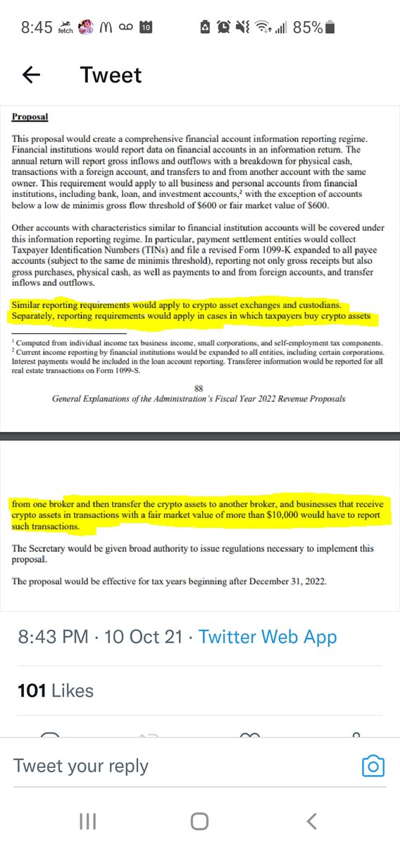 DubC611's tweet photo. 🚨Big News: IRS &amp; Fed tracking ALL personal accounts &amp; now CRYPTO assets!🚨👇
@michaeljburry @MarketMatrimony @cvpayne @MarkTepperSWP @kevinolearytv @mcuban @elonmusk #BITCOIN #doge #shiba #stockmarkets #NFT #markets https://t.co/O6uBdNk4dD