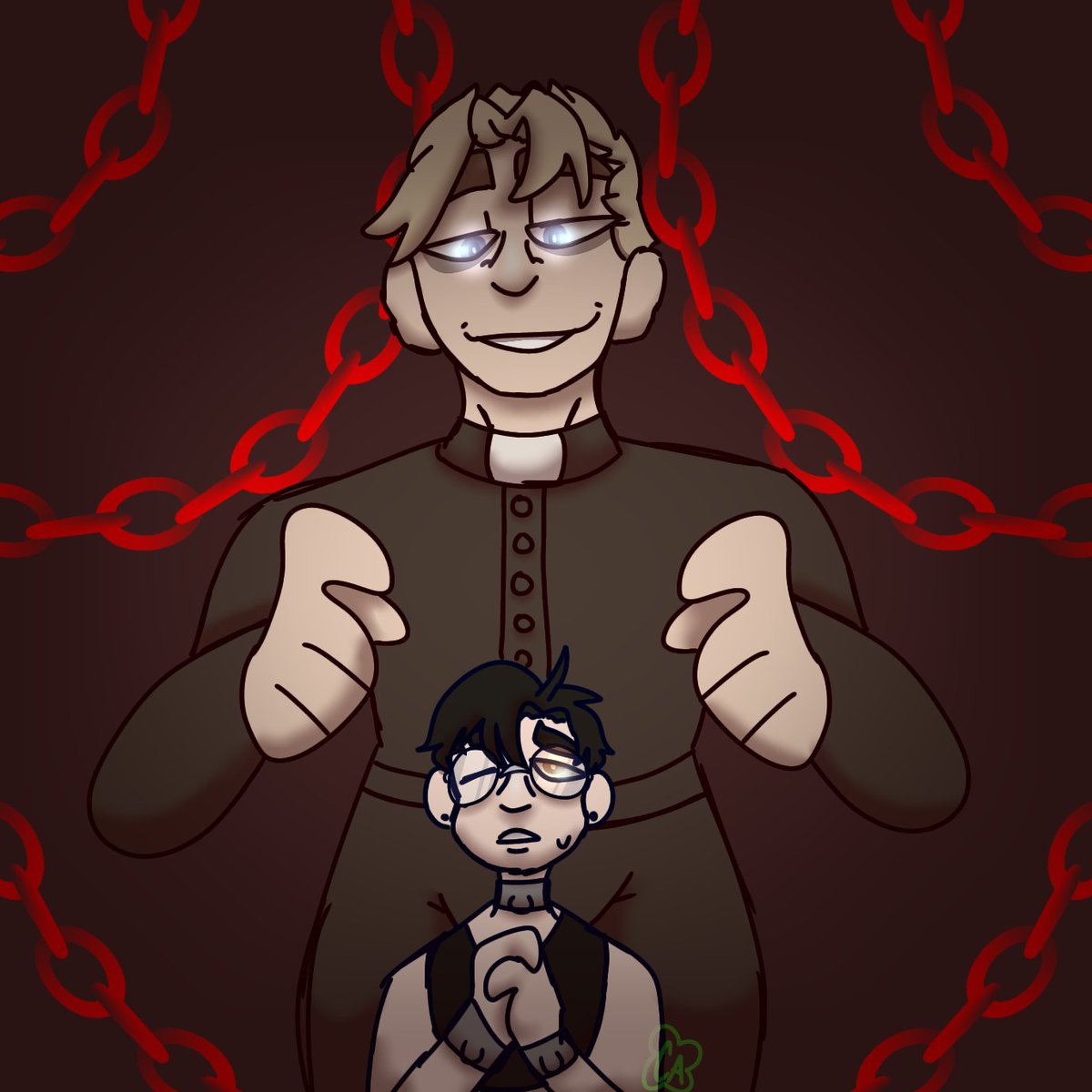 AnimatesSaika's tweet photo. So I uh...hyperfixated a little and made my dadsona with cult man Joseph (his secret ending thingY). I honestly don't know why I put so much effort into this SOB-
#dreamdaddy @dreamdaddygame uh yeah have this #art #digitalart https://t.co/ne8a48Zv8J