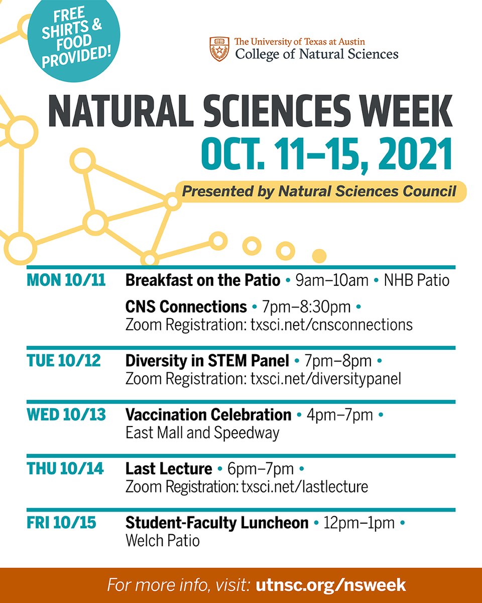 Meet Zuena &amp; Chris from our Natural Sciences Council. They’ll take over our Instagram on Monday morning to celebrate the 1st day of Natural Sciences Week! #NSCTakeover 

Follow along here: instagram.com/texasscience 
Check out the #NSWeek events here: utnsc.org/nsweek