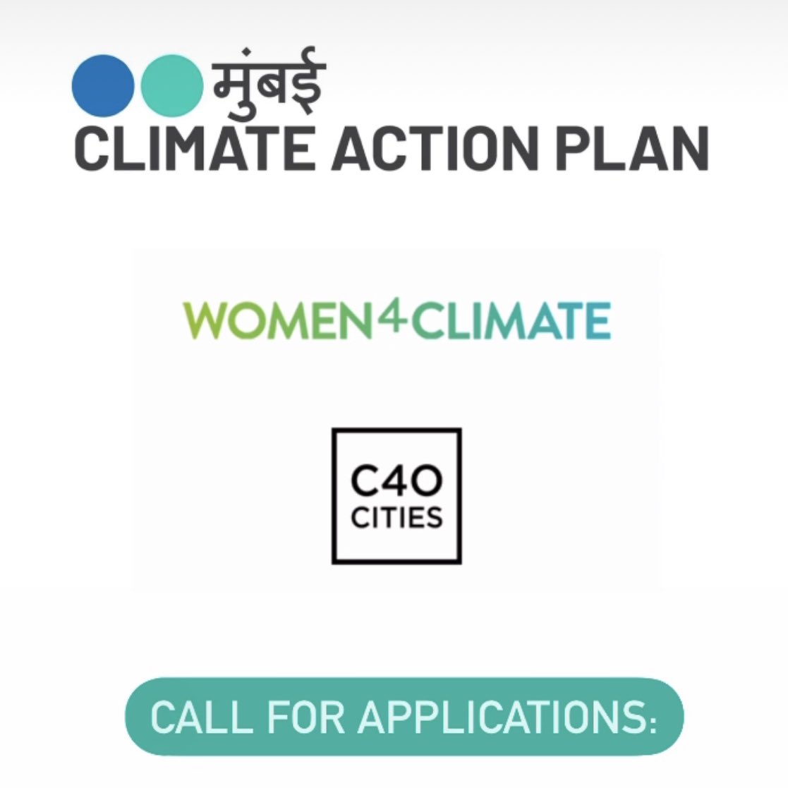 MahaEnvCC's tweet photo. Mumbai, in partnership with C40 Cities, will contribute to the emergence of the next generation of climate leaders by sharing knowledge and experience through an ambitious mentorship program dedicated to women in C40 cities. 

Apply: https://t.co/2N8JyJ5CNI https://t.co/BeqvOU4IT4