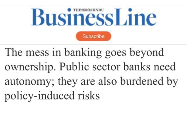 Autonomy is the whole thing,its what PSB and PSUs are missing. Govt. has given the power to run them to other people who have no idea about the business.Give autonomy and results will prove that the same PSBs can do wonders #GiveAutonomyNoPrivatisation SarkariBankBachaoDeshBachao