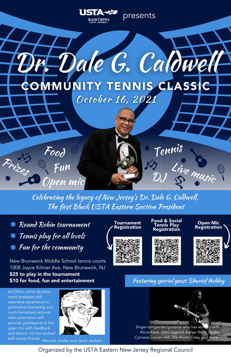I hope that you will come out and support this New Brunswick community tennis and music event. I am humbled that it has been named after me.