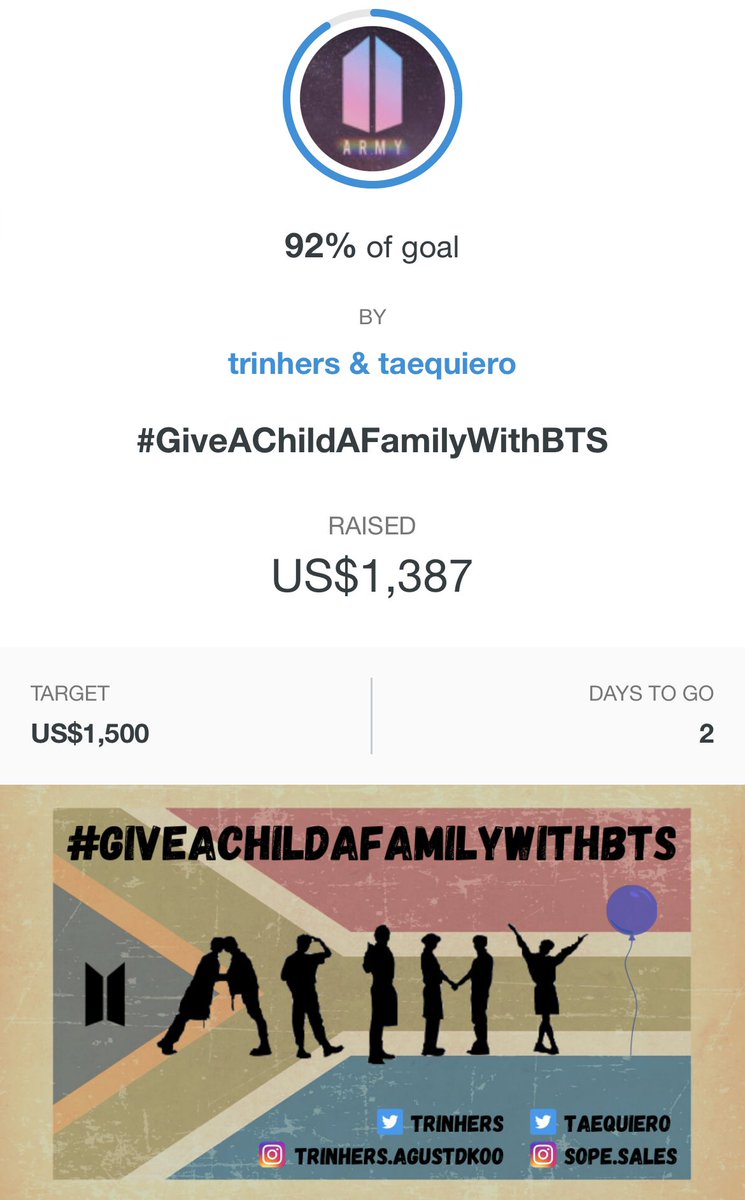 trinhers's tweet photo. 💜 2 DAYS LEFT FOR #GCFwithBTS 💜

last chance to win a BTS signed album (LY ANSWER) or a Jungkook signed page! all we ask for: $7 donation to @GiveChildFamily to enter! we’re at 92%!! 🥰

$7 donation = 1 raffle entry

Donate: https://t.co/vqDvKhogeB
Form: https://t.co/JyjTqGg70J https://t.co/SGzGXGwJMG