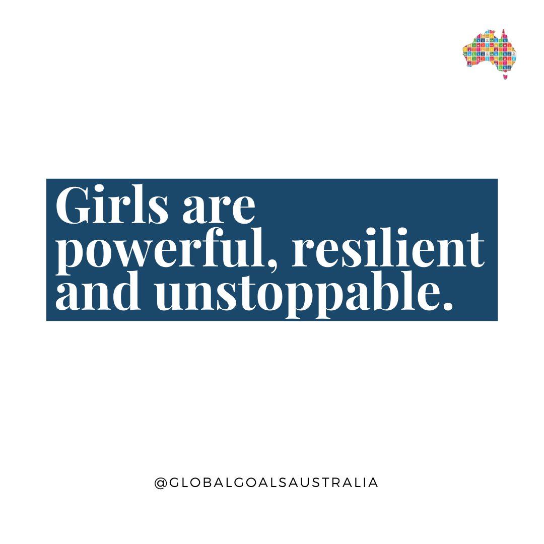 GlobalGoalsAus's tweet photo. Happy International Day of the Girl Child! Here is to incredible girls all over the world. Each one of these Global Goals will be achieved for you and by you.
#GlobalGoals #SDGs #DayOfTheGirl #Goal5 #SDG5 #GenderEquality https://t.co/5KrZ3N1iWm