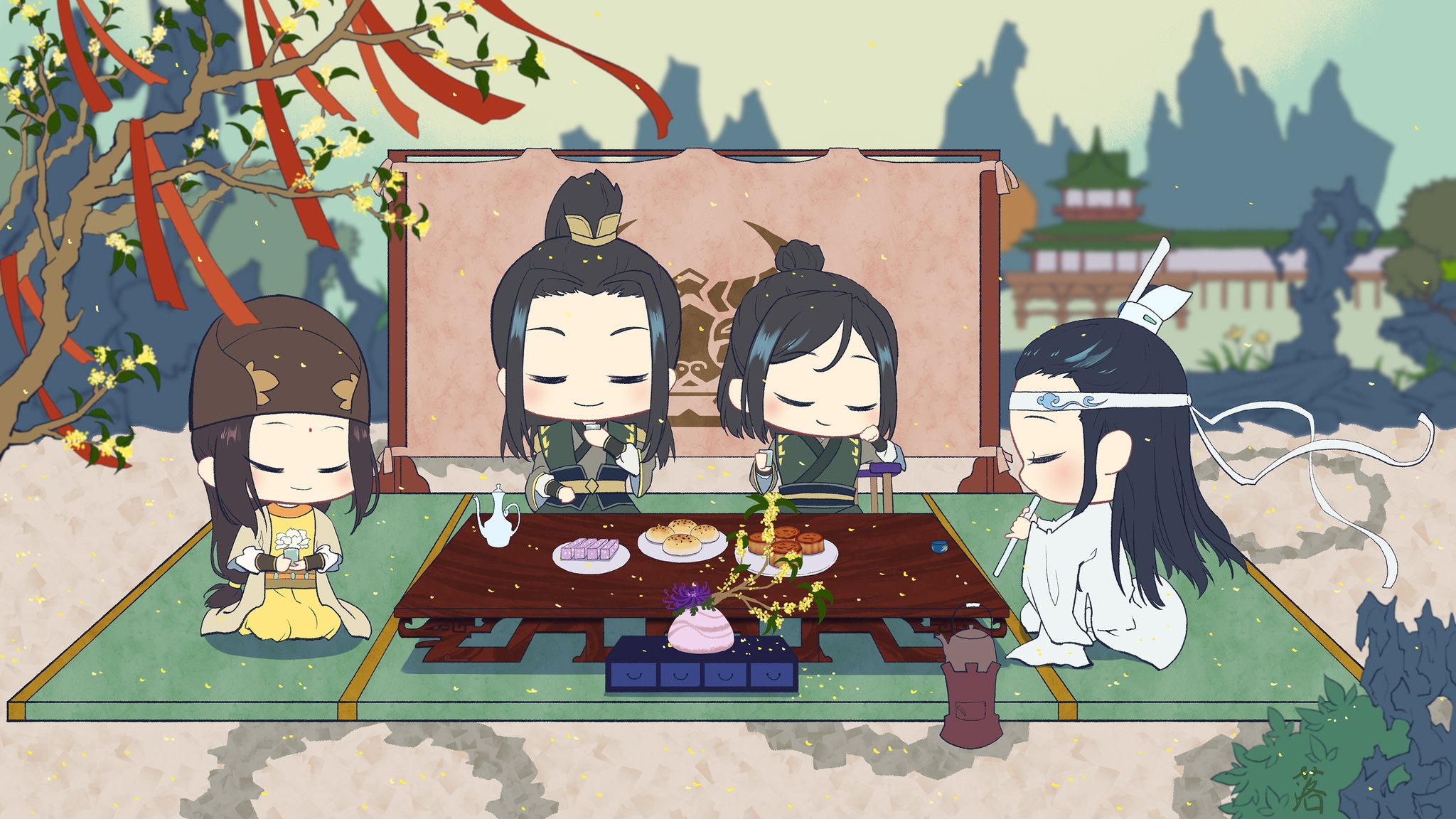 【日本未発売】魔道祖師 陳情令 中秋 花好月圓 缶バッジ 金光瑶 魔道祖師 陳情令 中秋 花好月圓 缶バッジ 金光瑶