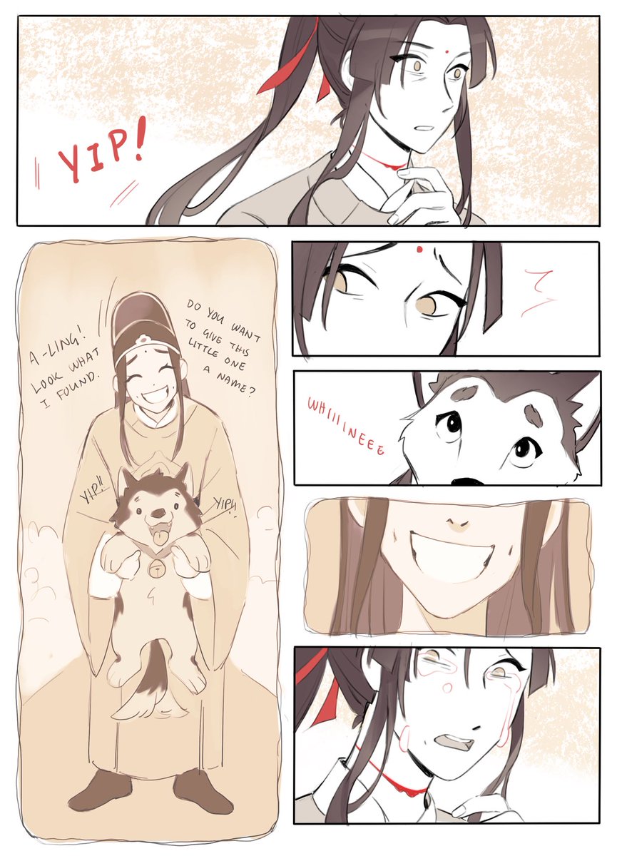 "the smile was so kind, so genuine, that jin ling couldn't believe jin guangyao faked it." 