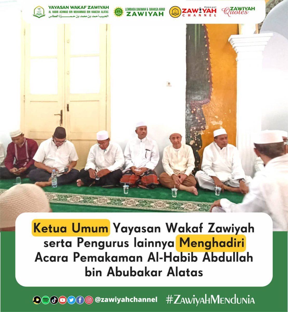 zawiyahchannel's tweet photo. Suasana Pemakaman Jenazah Alhabib Abdullah Bin Abubakar Al-Attas (Tokoh Keluarga Besar Alatas). Minggu,10 Oktober 2021
Jenazah Di Sholatkan di Masjid An-Nur (Masjid Habib Abdullah Bin Mukhsin Al-Attas) ba'da solat Dzuhur, dimakankan di pemakaman wakaf  Los Lolongok. #zawiyah https://t.co/b8GOgxyU3x