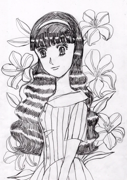 ときめきマドンナ
#ときめきトゥナイト
#江藤蘭世
#イラスト
#イラスト王国
#アトリエの系譜
蘭世に見えますか…模写ではないので自信がないです。 