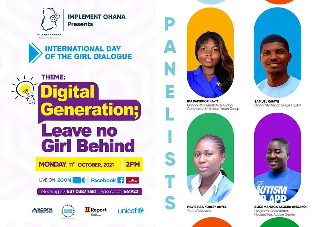 MavisAryee's tweet photo. Closing the gender gap in internet usage and Leaving No Girl Behind includes empowering the girls to participate in Information Communication and Technology without the fear of cyberbullying.
#implementghana
#InternationalDayOfTheGirl #DigitalGeneration https://t.co/ee5To2XjYs