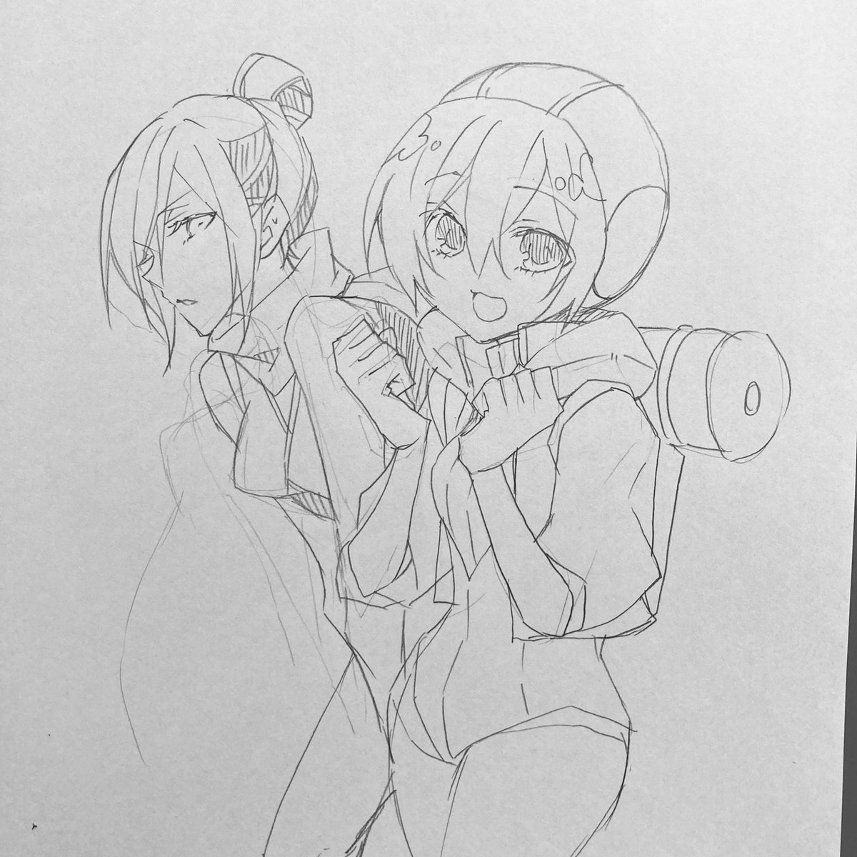 ほらね。描けるようになった(ง ˘ω˘ )ว練習はだいじ。 