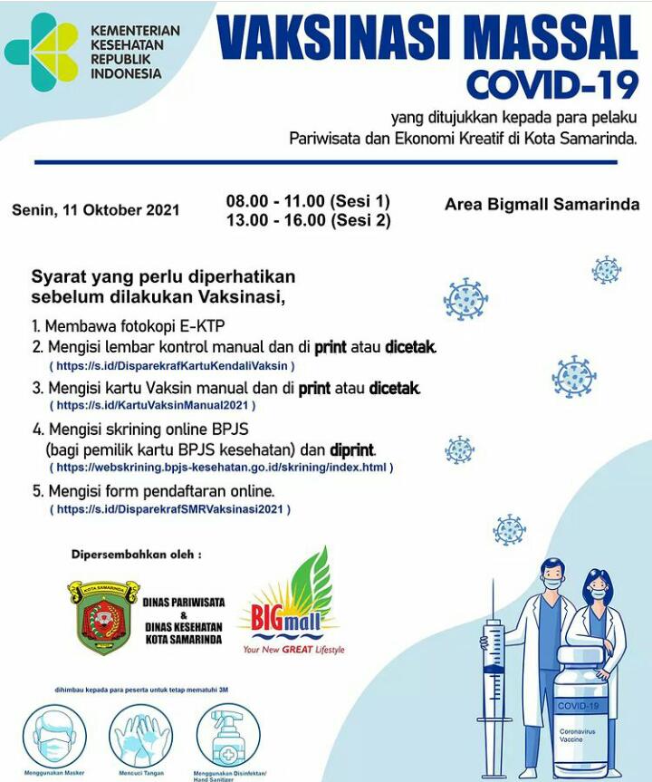 Via <a href="/revytasalsabila/">rsr</a> #Samarinda info vaksin, bisa datang sekarang
