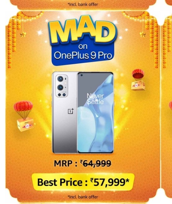 Pulkit9061's tweet photo. MEGA GIVEAWAY 
--GUESS &amp; WIN--

Answer:  OnePlus 9 Pro 

#MADonMobile 
@91mobiles  @amazonIN https://t.co/S28YnYANEP