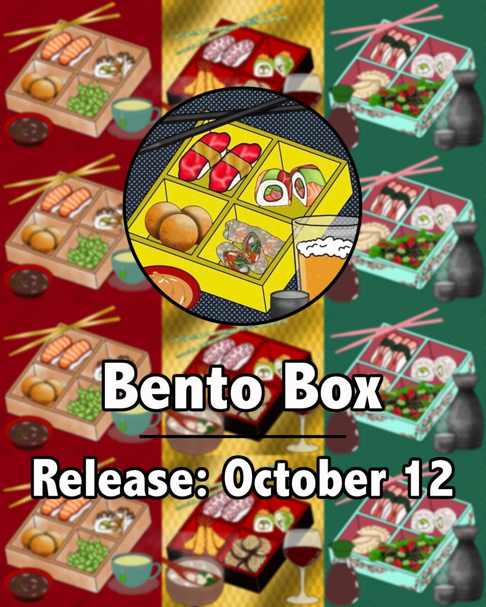 nftalarm's tweet photo. Bento Box
Release Date: October 12 
Price: 0.05 ETH
Count: 8,000
Website: https://t.co/QjK6lpWwAp
Twitter: https://t.co/8kPqlbWmJ1 https://t.co/wCkSGqskaL
@BentoBoxNFTs @IncrementumNFT 
#NFT #NFTs #NFTCommunity #nftcollector #NFTdrop #nftart https://t.co/0pDzMnIFLc