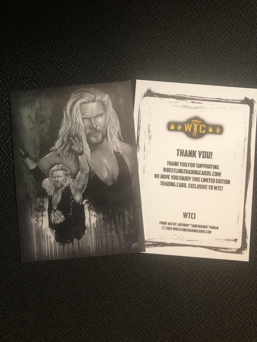 WrestlingTradi2's tweet photo. @dpeck100 Pretty happy to have these as our first official trading card. ๐ #SelfishPlug #wrestlingcards #wtc #checklists #KevinNash #wrestlingtradingcards https://t.co/cnaZ3TzMBu