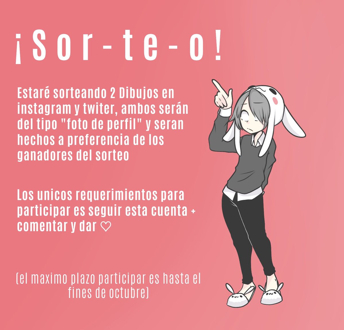 Happy_Pills_Off's tweet photo. #SORTEO #dibujo
Cómo se puede ver en la imagen estaré sorteando 2 dibujos, uno en Instagram y otro en Twitter 

Idealmente del tipo "foto de perfil" ,
Participar es bastante sencillo, como no me sigue mucha gente supongo que esto será algo pequeño con poca gente ;) https://t.co/UmQ0mXuPOL